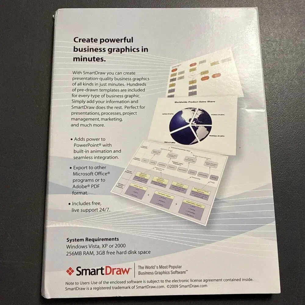 SmartDraw 2009 - Business Graphic Software- Windows Vista-XP- Or 2000